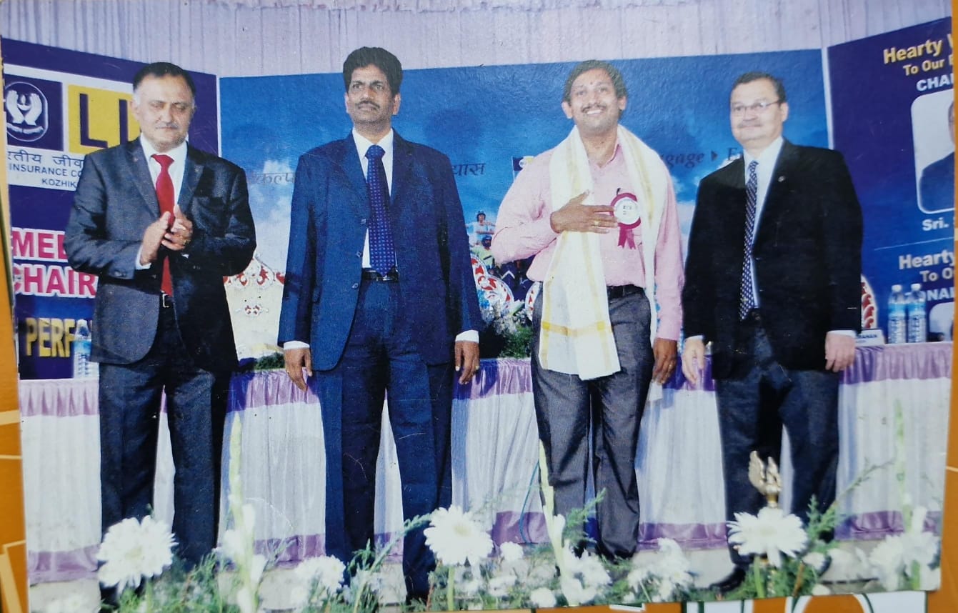 Honour by LIC CHAIRMAN SIR